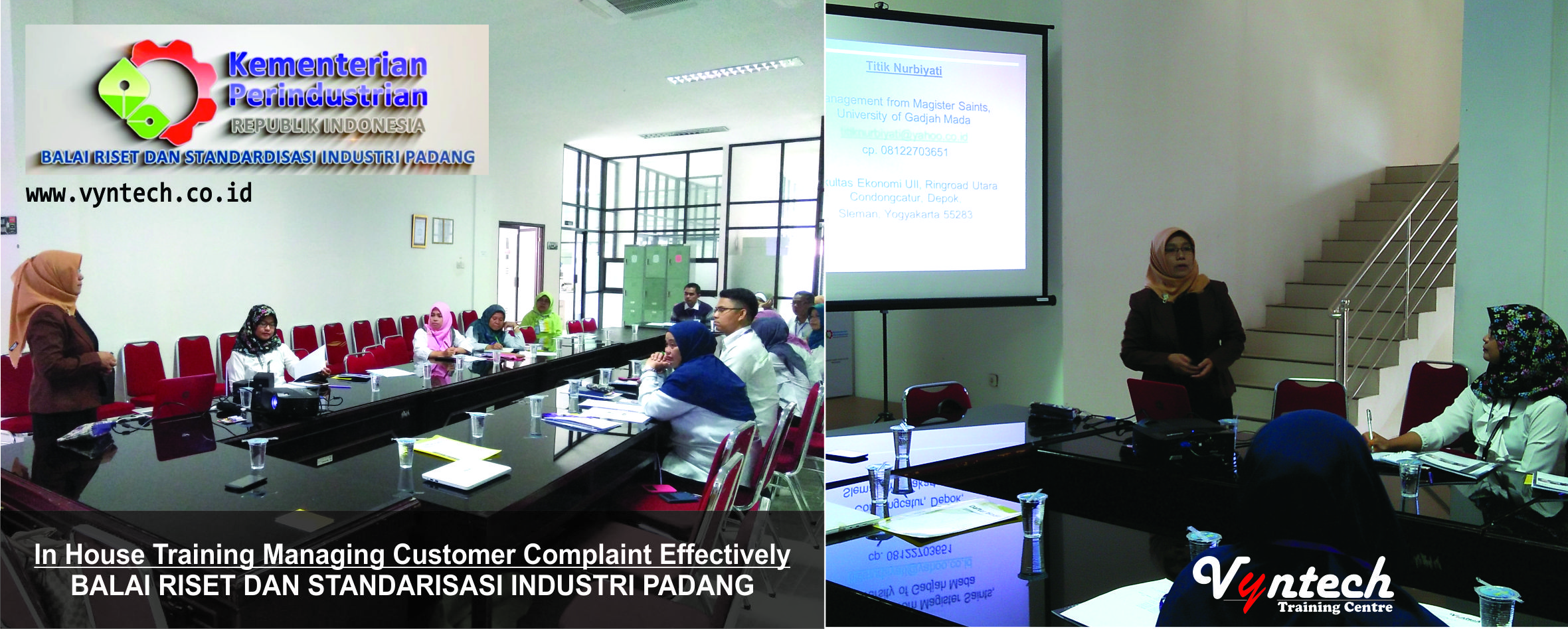 20171016 In House Training Managing Customer Complaint Effectively - Balai Riset dan Standardisasi Industri Padang, di Padang