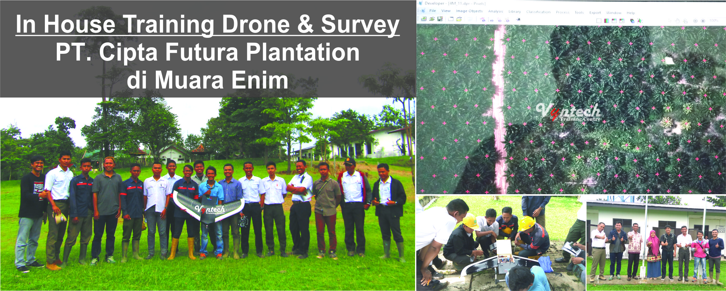 20180219 Training IHT Drone & Survey Perkebunan Sawit PT Cipta Futura Plantation di Muara Enim