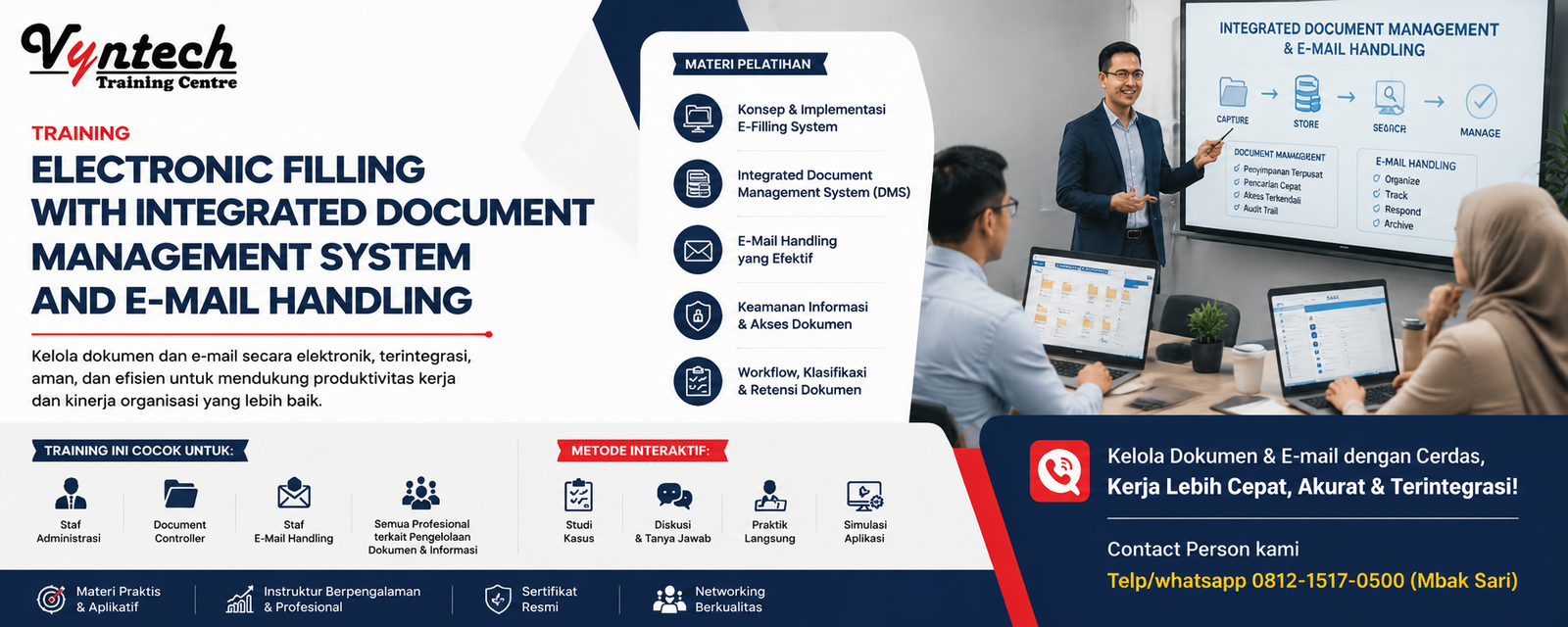 Training Electronic Filing with Integrated Document Management System and E-mail Handling Excellence: Digital Archiving, Workflow Automation & Governance