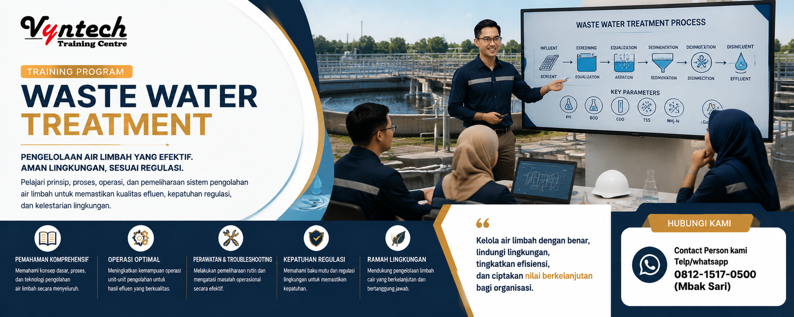 Training Waste Water Treatment Excellence: WWTP/IPAL Optimization, Operational Control & Environmental Compliance
